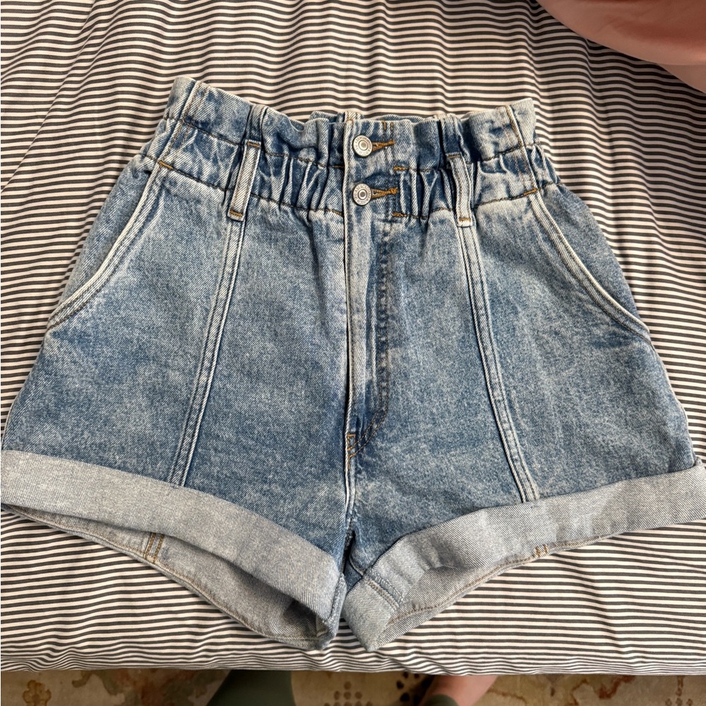 Denim High-Waisted Women's Shorts